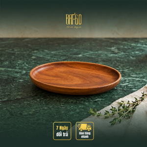 Đĩa gỗ oval tự nhiên
